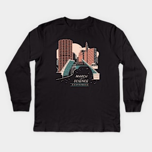 RETRO CITY CHICAGO Kids Long Sleeve T-Shirt